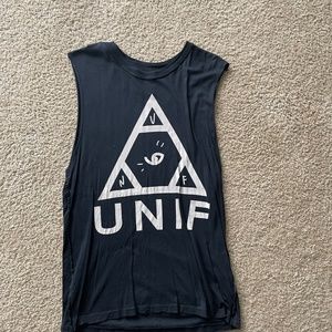 UNIF Classic logo cut-off t-shirt